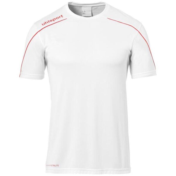 uhlsport stream 22 trikot kurzarm 1003477 weiss rot 128