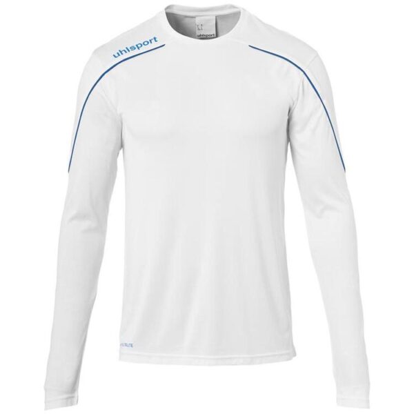 uhlsport stream 22 trikot langarm 1003478 weiss azurblau 116