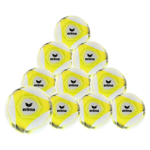 erima hybrid training 20 fluo yellow 10er ballpaket gr5