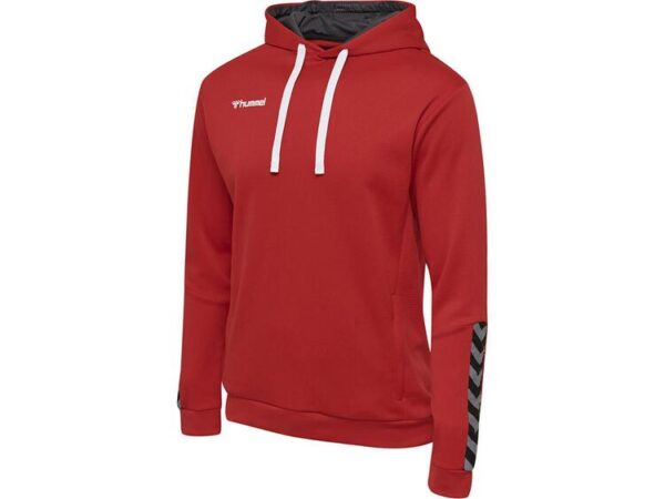 hummel authentic poly hoodie true red 204930 3062 gr m