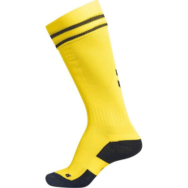 hummel element football sock sports yellow black 204046 5115 gr 35 38