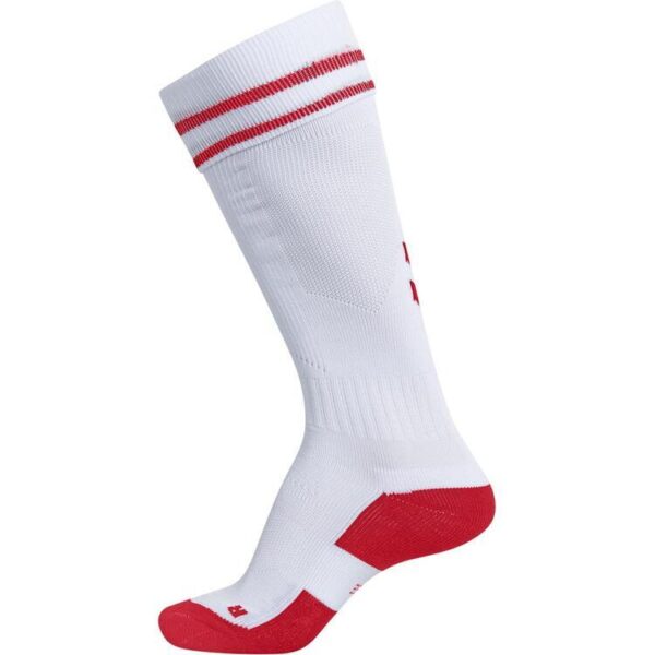 hummel element football sock white true red 204046 9402 gr 27 30