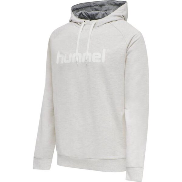 hummel hmlgo cotton logo hoodie 203511 egret melange gr s