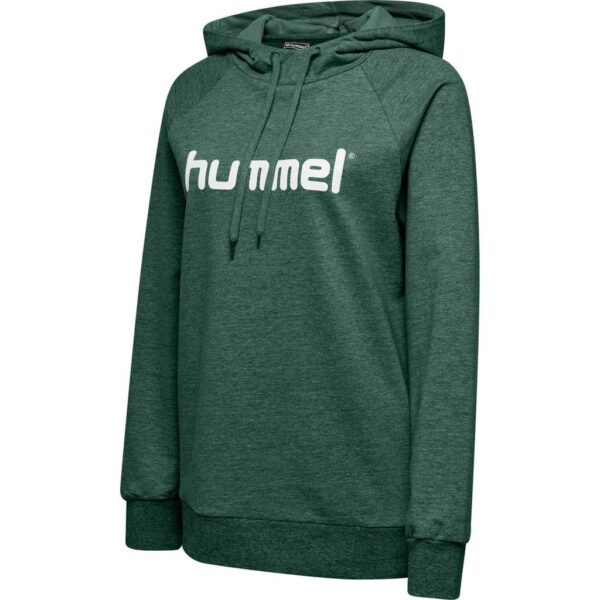 hummel hmlgo cotton logo hoodie woman evergreen 203517 6140 gr l