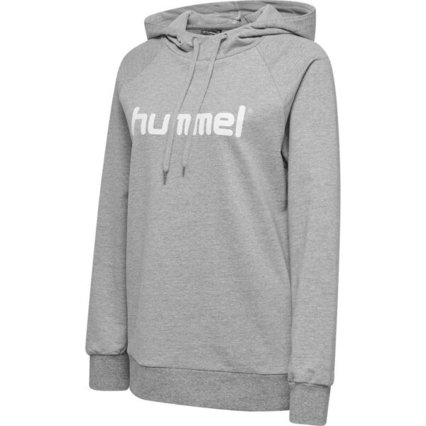 hummel hmlgo cotton logo hoodie woman grey melange 203517 2006 gr l