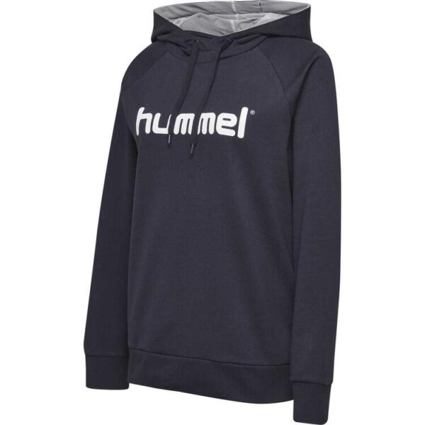 hummel hmlgo cotton logo hoodie woman marine 203517 7026 gr