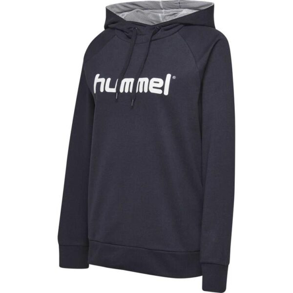 hummel hmlgo cotton logo hoodie woman marine 203517 7026 gr m