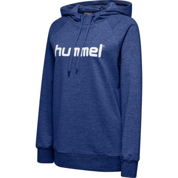 hummel hmlgo cotton logo hoodie woman true blue 203517 7045 gr l