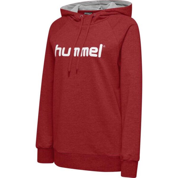 hummel hmlgo cotton logo hoodie woman true red 203517 3062 gr l