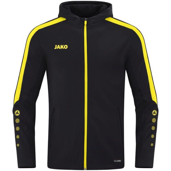 jako kapuzenjacke power 6823 803 schwarz citro gr 40