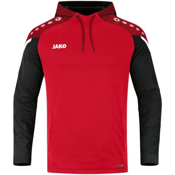 jako kapuzensweat performance 6722 rot schwarz 140