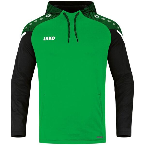 jako kapuzensweat performance 6722 soft green schwarz