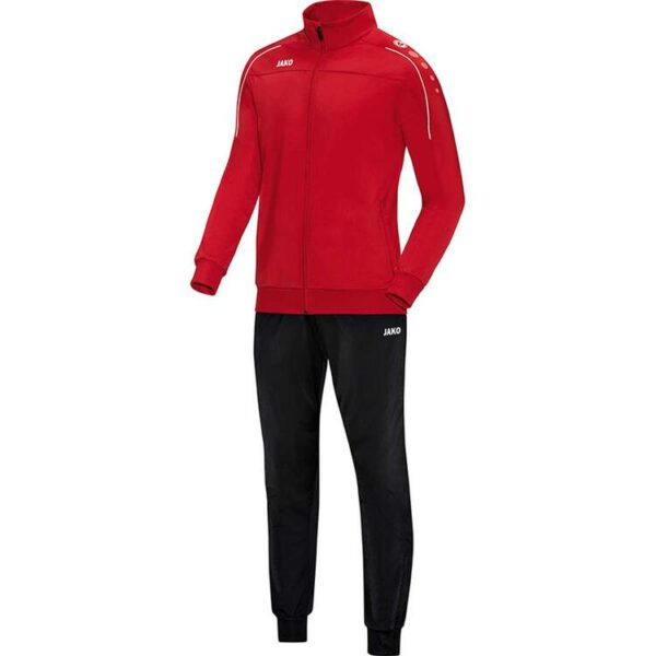 jako trainingsanzug polyester classico rot m9150 01 gr l