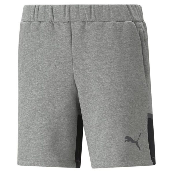 puma teamcup casuals shorts wmn 658423 medium gray heather gr l