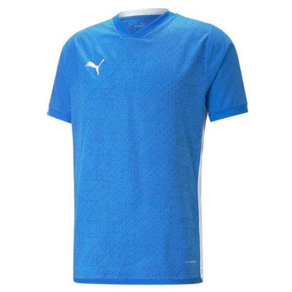 puma teamcup jersey 705370 electric blue lemonade gr m