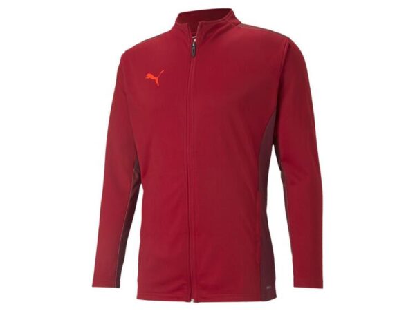 puma teamcup trainingsjacke herren 656725 chilipepper cordovan rblast m