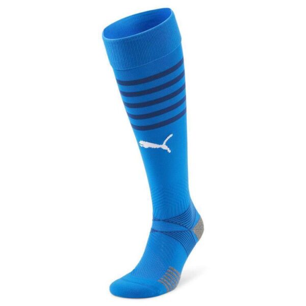 puma teamfinal socks 705313 electric blue lemonade puma white 3