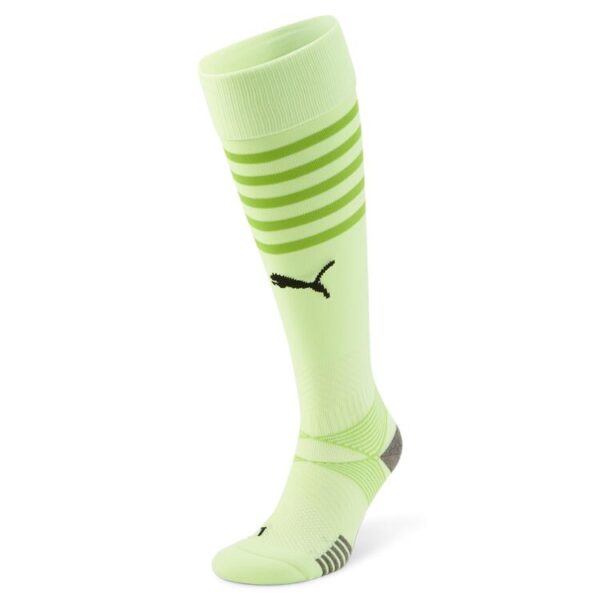 puma teamfinal socks 705313 fizzy lime puma black 2