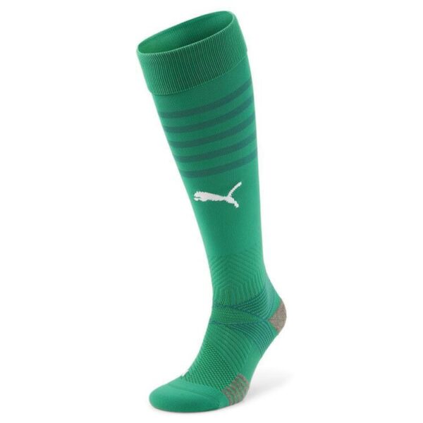 puma teamfinal socks 705313 pepper green puma white 3