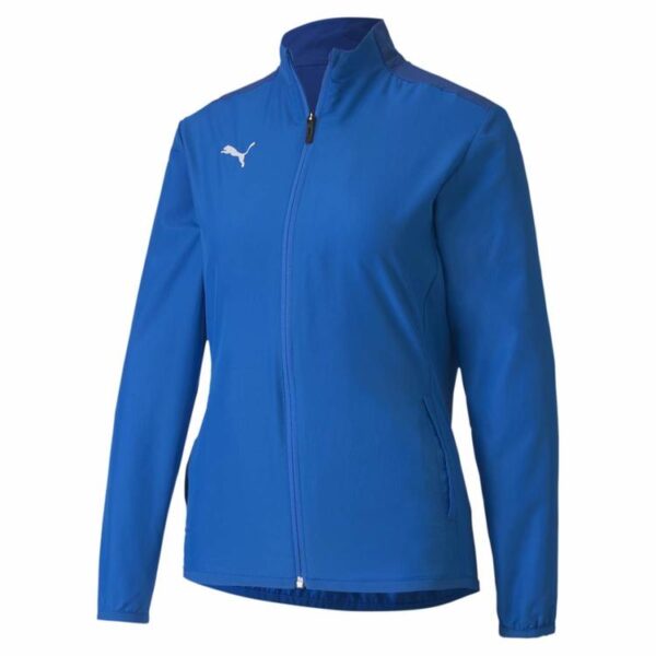 puma teamgoal 23 sideline jacket w electric blue lemonade team power blue 656936 02 gr l