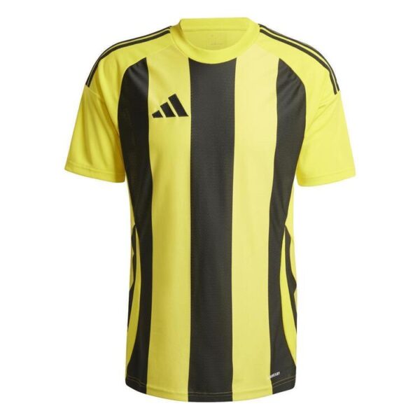 adidas striped 24 trikot iw2146 tmyell black gr s