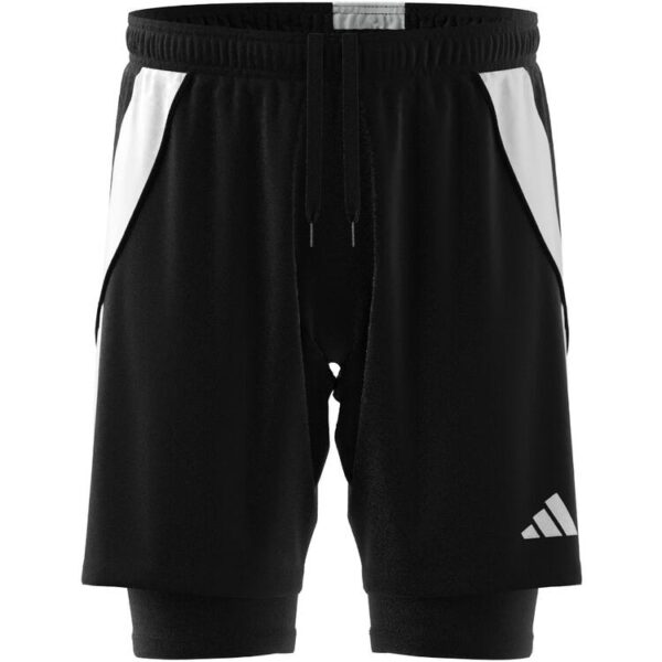 adidas tiro 24 trainingshort 2 in 1 ij5605 black white gr l