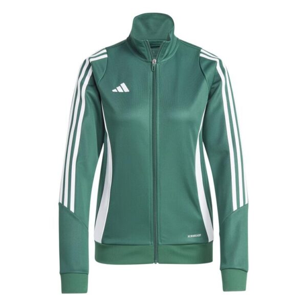 adidas tiro 24 trainingsjacke damen ir9499 drkgrn white gr l