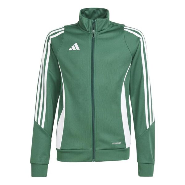 adidas tiro 24 trainingsjacke kinder ir7503 drkgrn white gr 116