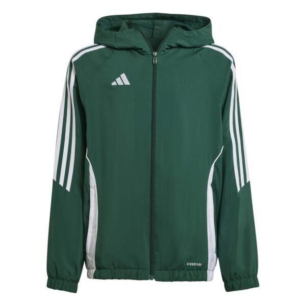 adidas tiro 24 windbreaker kinder im8796 drkgrn white gr 116