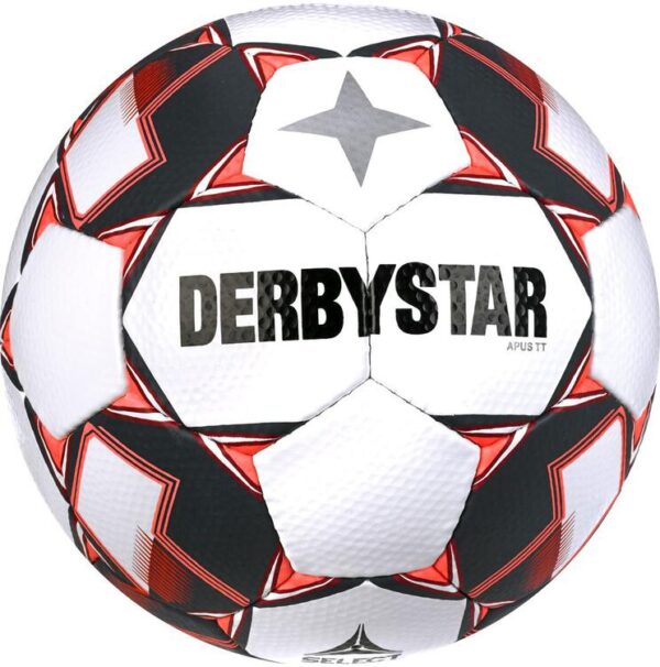 derbystar apus tt v23 trainingsball 1217500130 weiss rot gr 5