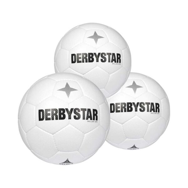 derbystar brillant aps classic v22 weiss 3er ballpaket gr 5