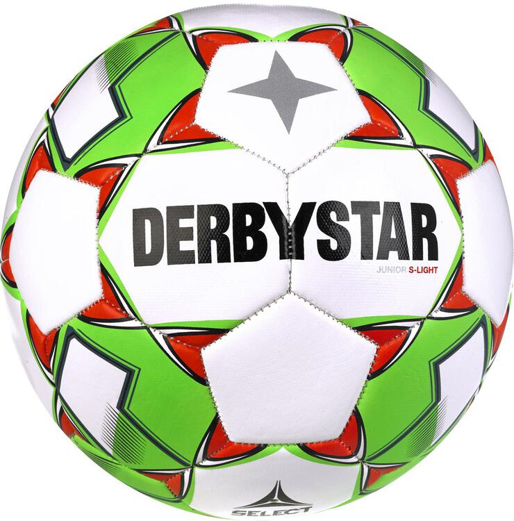 derbystar junior s light trainingsball v23 132055 weiss gruen rot 3