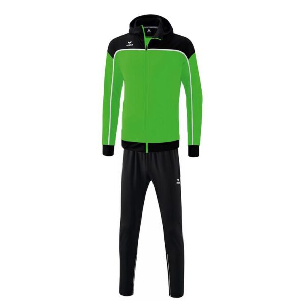 erima change trainingsanzug mit kapuze farbe green schwarz weiss gr m