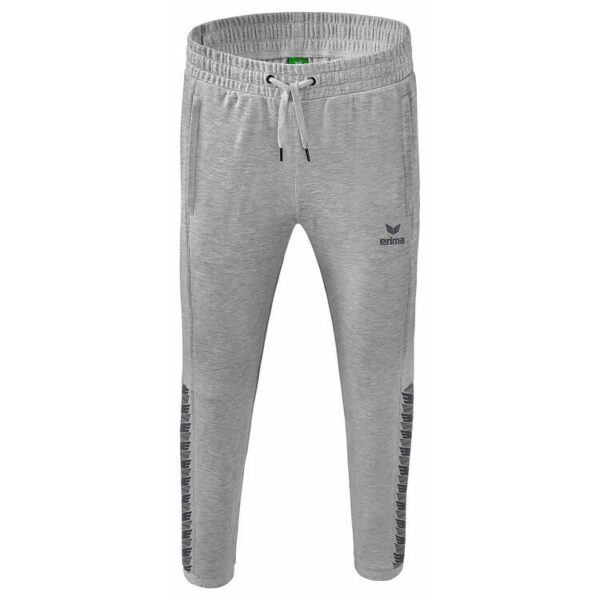 erima essential team jogginghose 2102203 hellgrau melange slate grey l