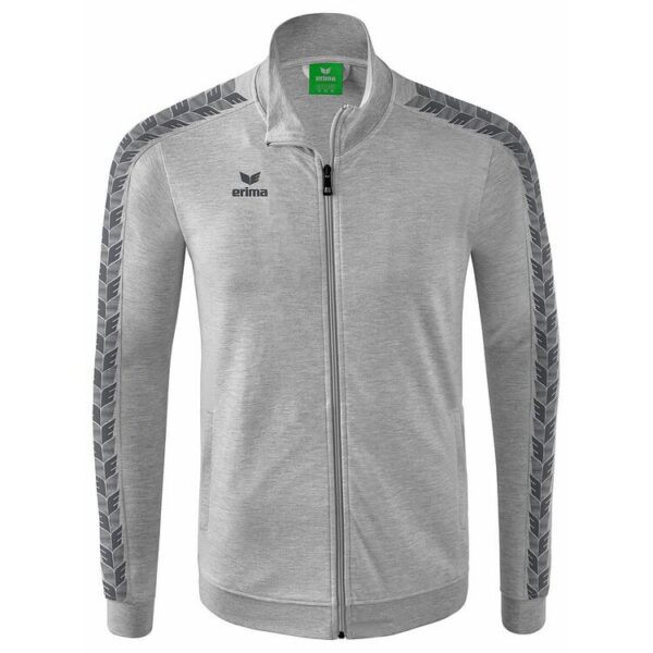 erima essential team tracktop trainingsjacke 2032207 hellgrau melange slate grey 128