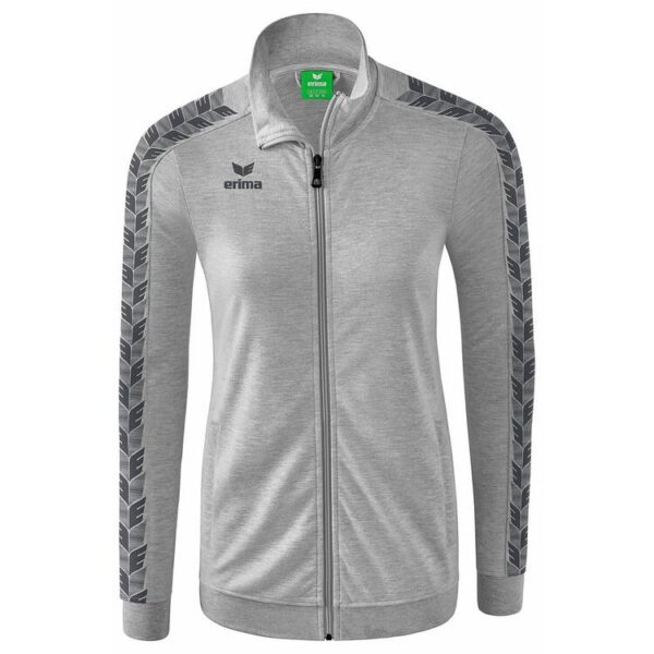 erima essential team tracktop trainingsjacke 2032207 hellgrau melange slate grey 34