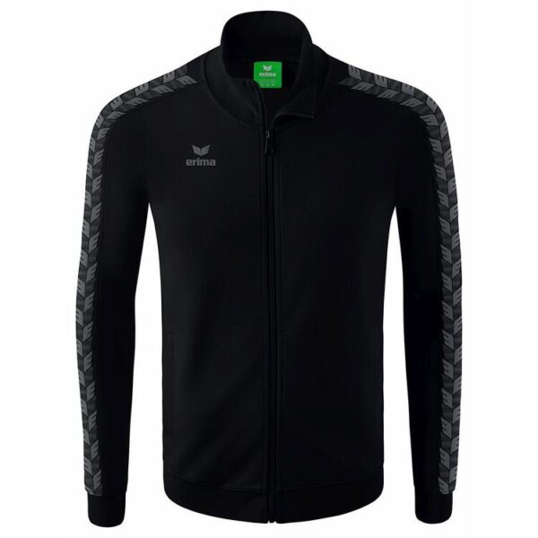 erima essential team tracktop trainingsjacke 2032207 schwarz slate grey 128