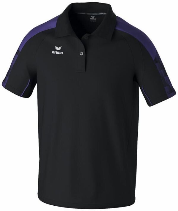 erima evo star poloshirt 1112407 schwarz ultra violet l