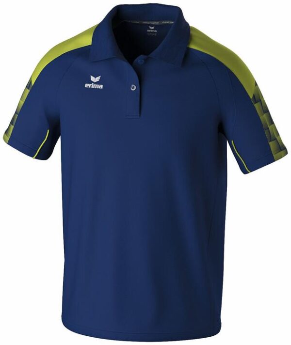 erima evo star poloshirt 1112409 new navy lime l