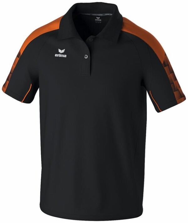 erima evo star poloshirt 1112410 schwarz orange l