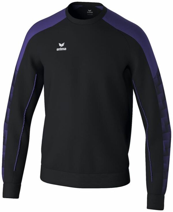 erima evo star sweatshirt 1072418 schwarz ultra violet 116