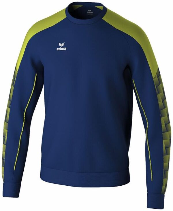 erima evo star sweatshirt 1072420 new navy lime 140