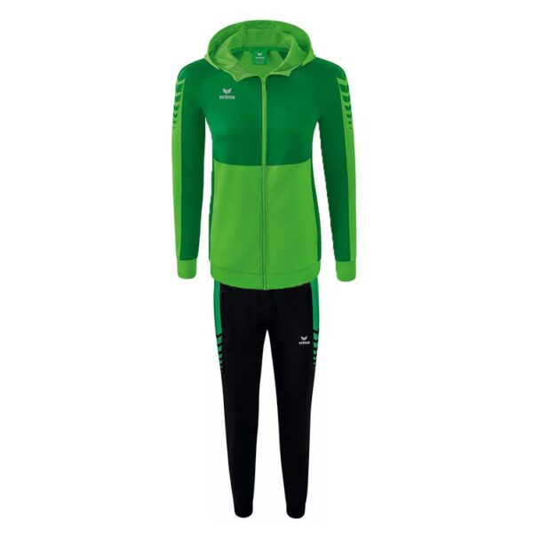 erima six wings trainingsanzug mit kapuze damen farbe green smaragd gr 34