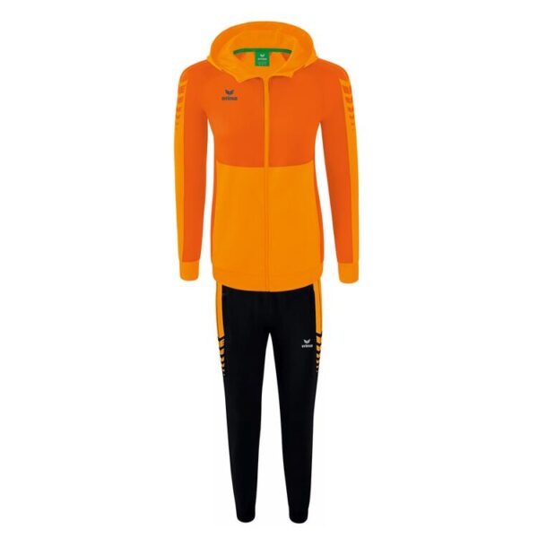 erima six wings trainingsanzug mit kapuze damen farbe new orange orange gr 34