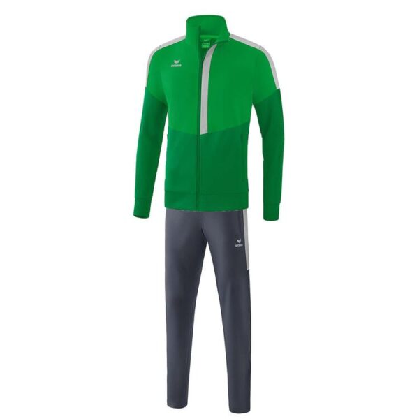 erima squad worker trainingsanzug farbe fern green smaragd silver grey gr m