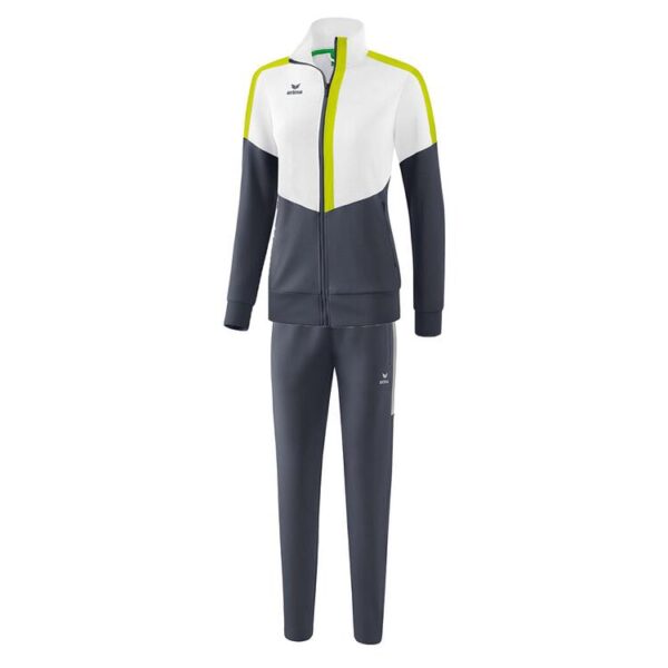 erima squad worker trainingsanzug farbe weiss slate grey bio lime gr 34