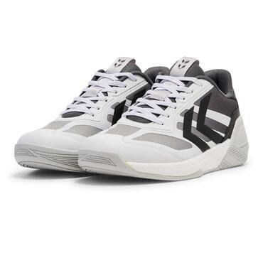 hummel algiz iv handballschuhe 225028 black white grey gr 10