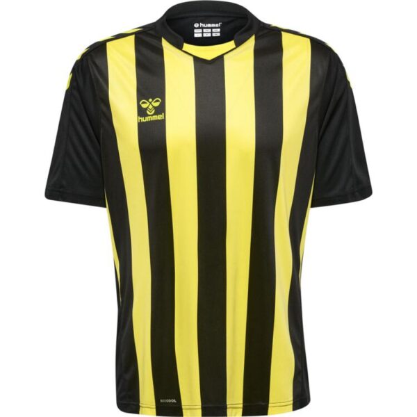 hummel core xk striped trikot herren 211458 5138 black blazing yellow gr