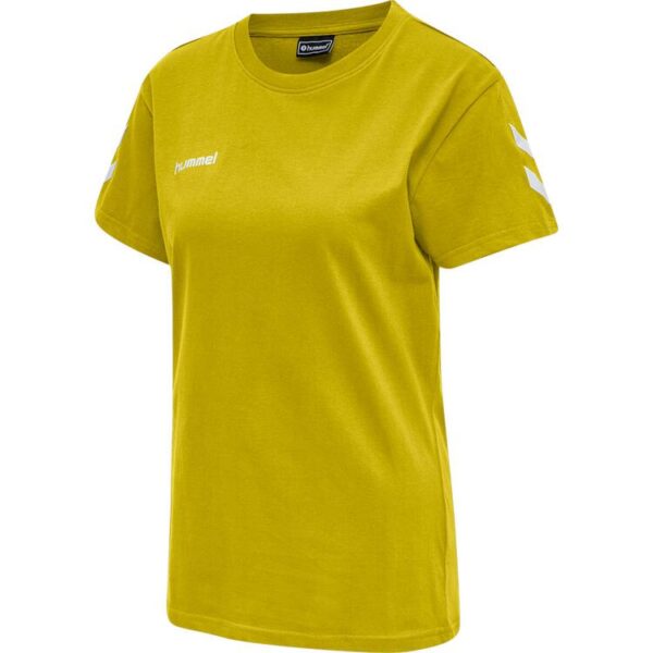 hummel hmlgo cotton t shirt woman s s 203440 5269 blazing yellow gr