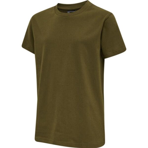 hummel hmlred basic t shirt s s kids 215120 6086 dark olive gr 116